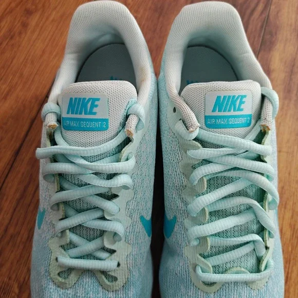 Nike Air Max Sequent 2 Sneaker in Polarized Blue Women's 8 Excellent Condition - Picture 7 of 9
